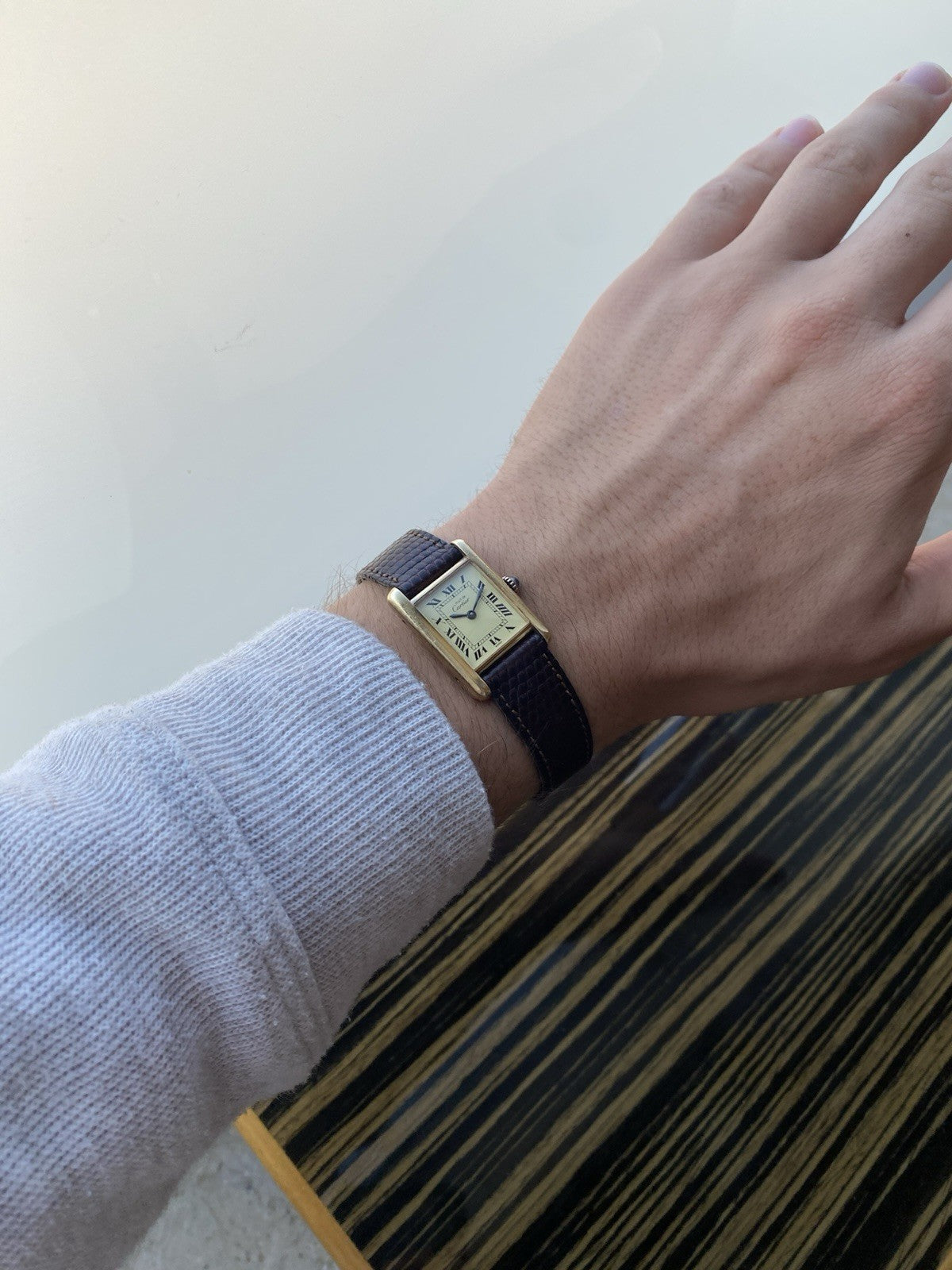 Must de Cartier Tank Vermeil Mechanical Watch