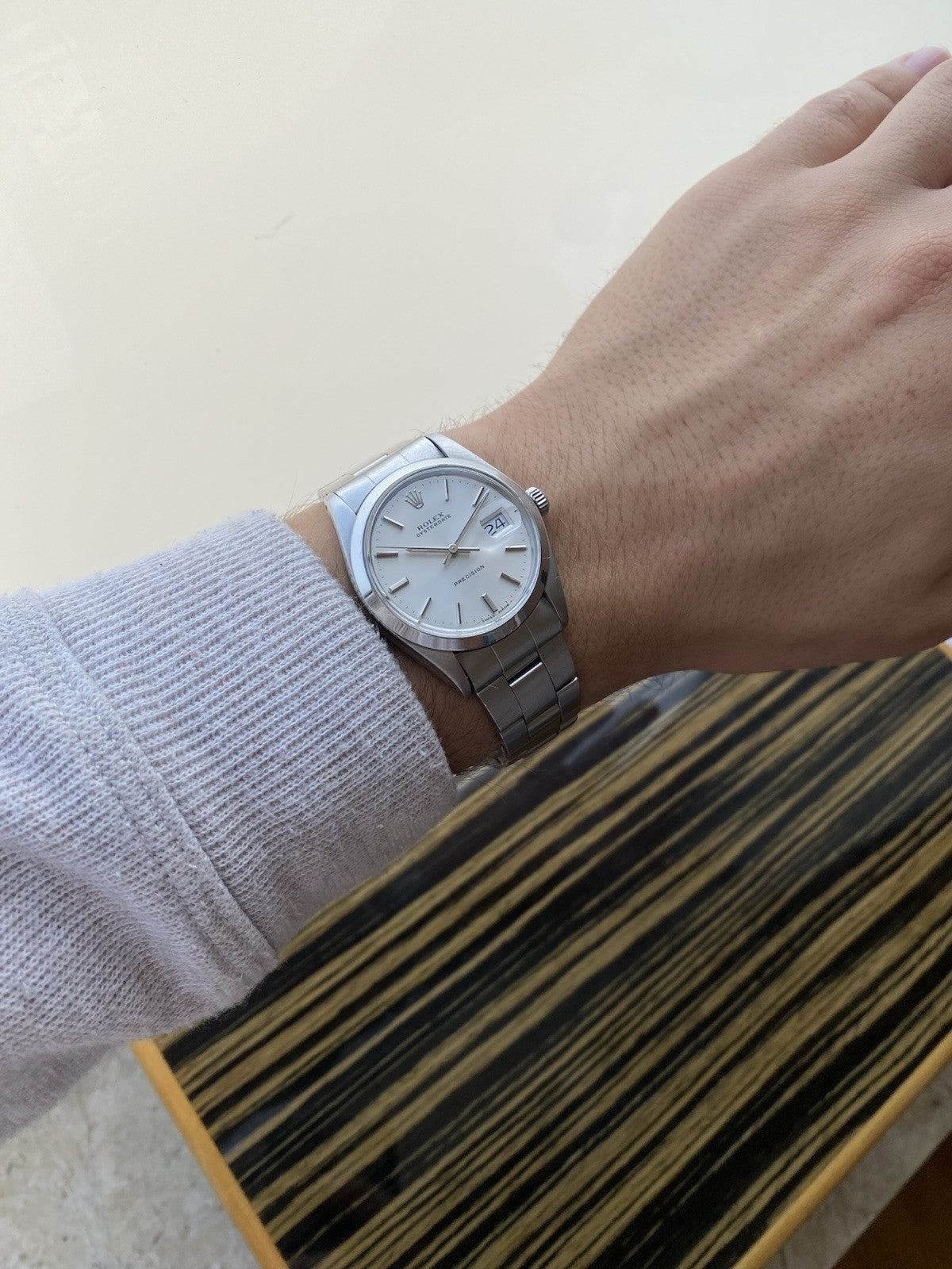 Rolex Oysterdate Precision Mechanical Vintage Watch