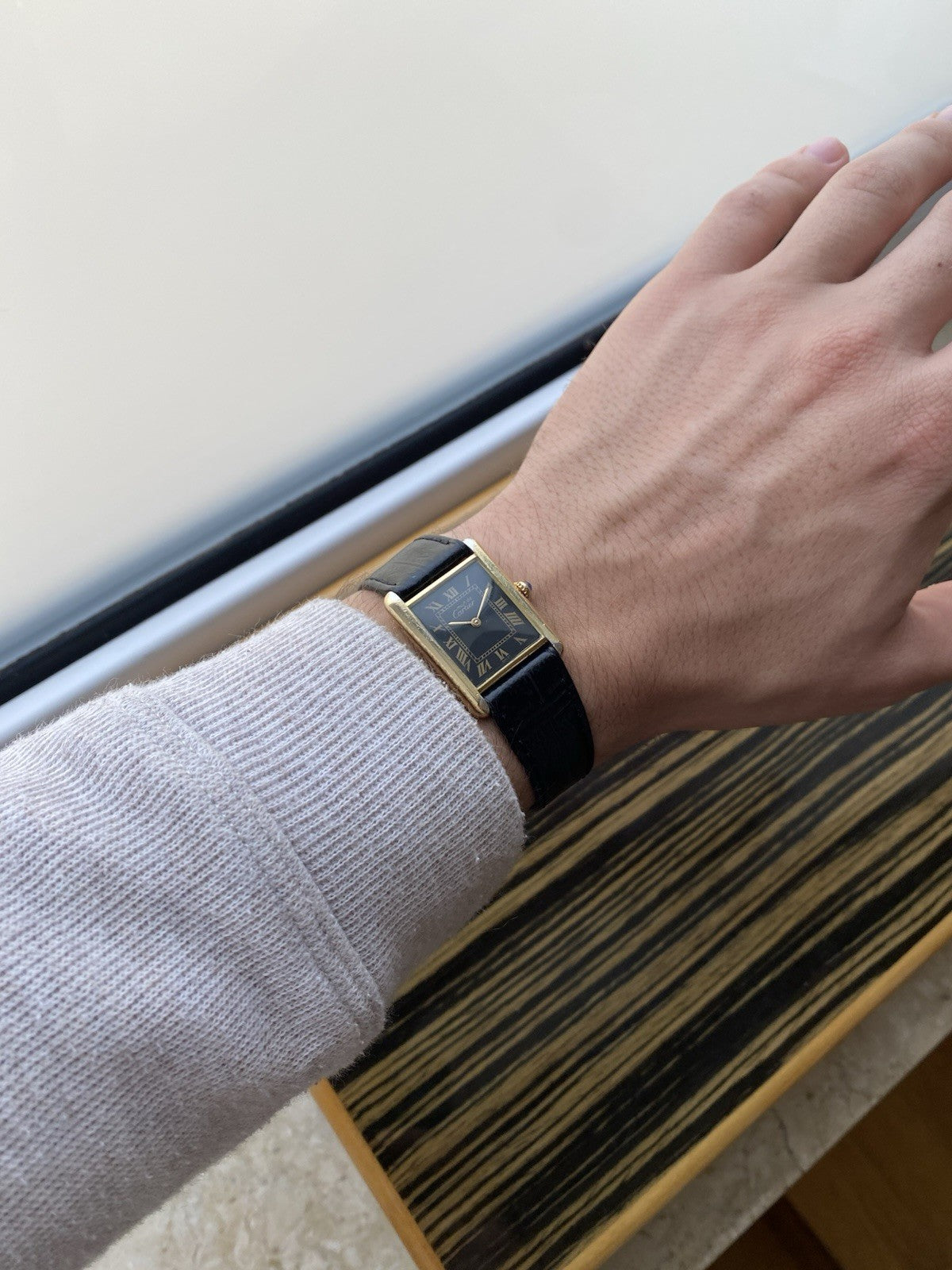 Must de Cartier Tank Vermeil Quartz Watch