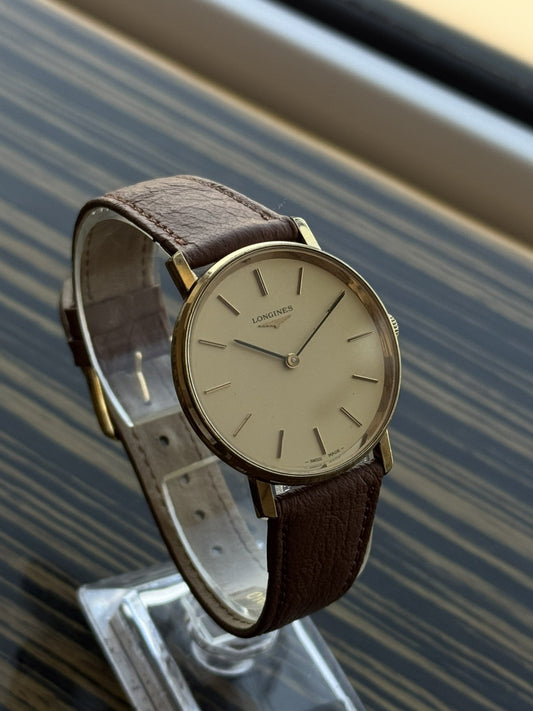 Longines Vintage Mechanical Watch 33,5mm Gold Tone For Men