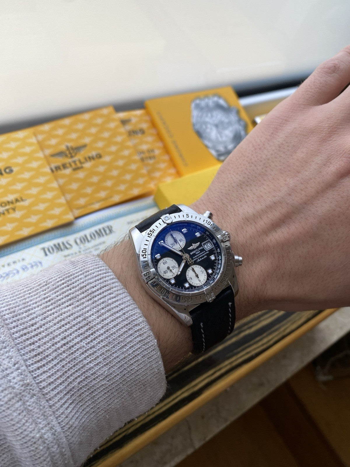 Breitling Cockpit Automatic Chronograph Full Set Swiss Watch