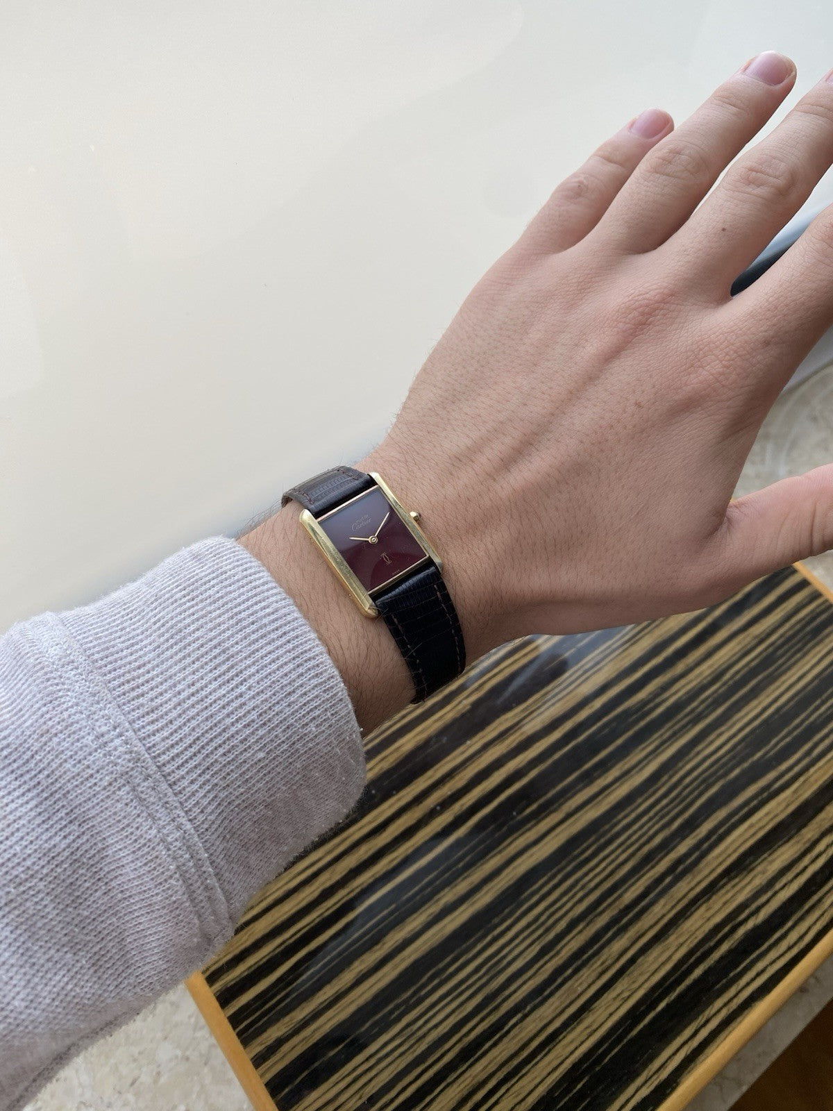 Must de Cartier Tank Vermeil Quartz Watch