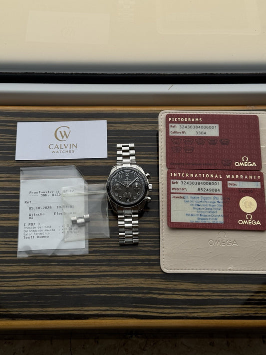 Omega Speedmaster Reduced 38mm Chronograph With Cards
