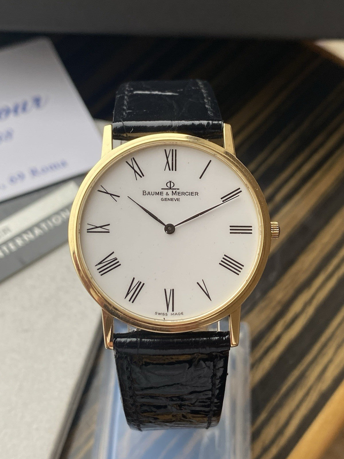 18kt Gold Baume & Mercier Genève Watch