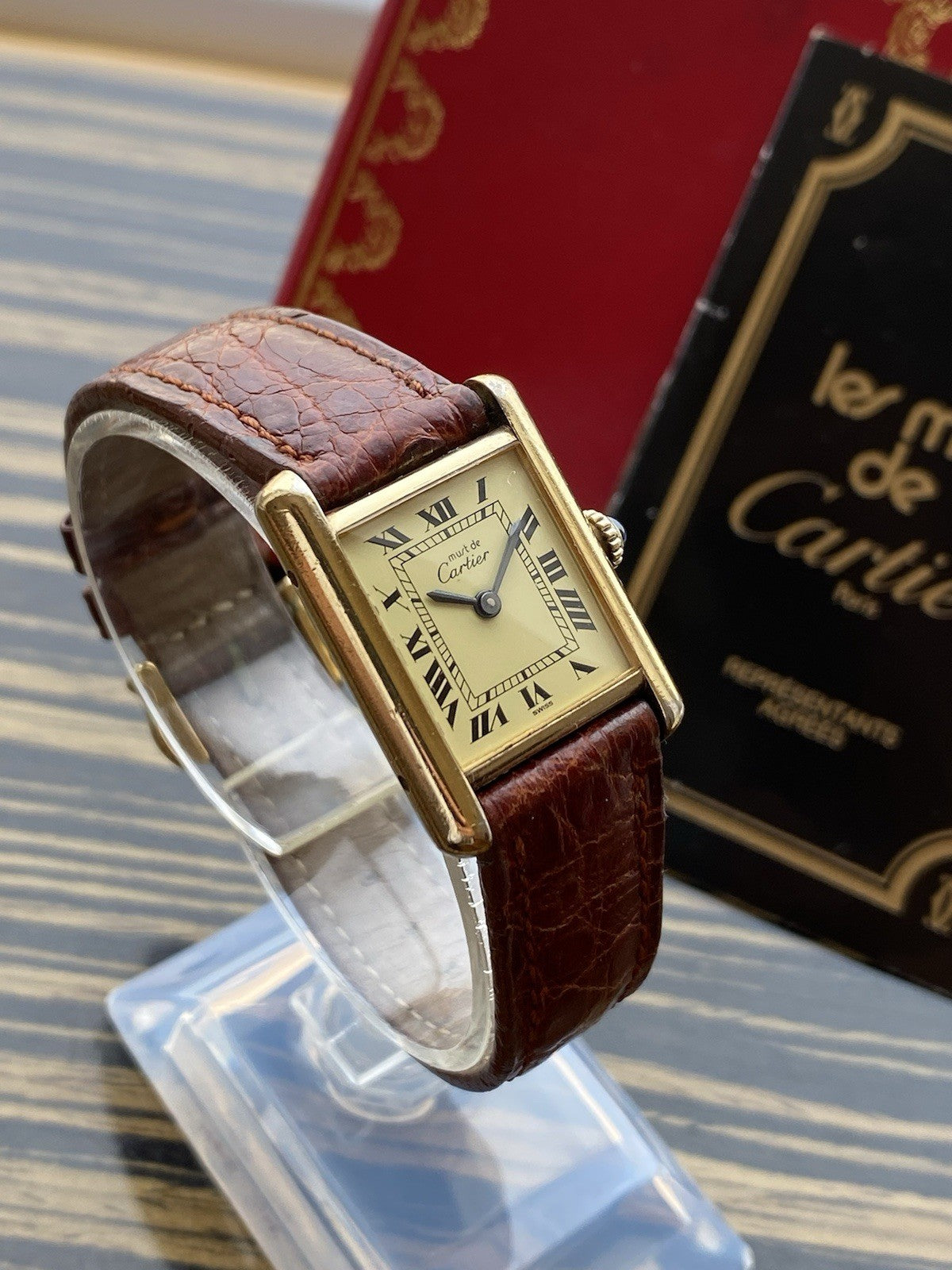Must de Cartier Tank Vermeil Mechanical Watch