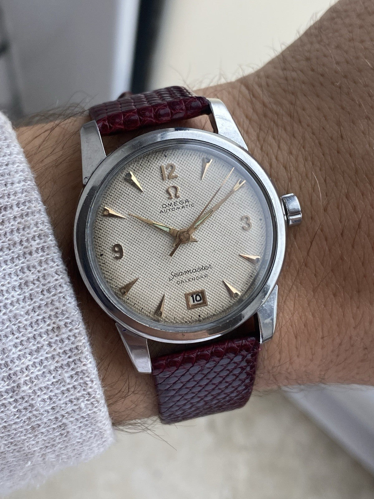 Omega Seamaster Calendar Automatic Vintage Bumper Watch