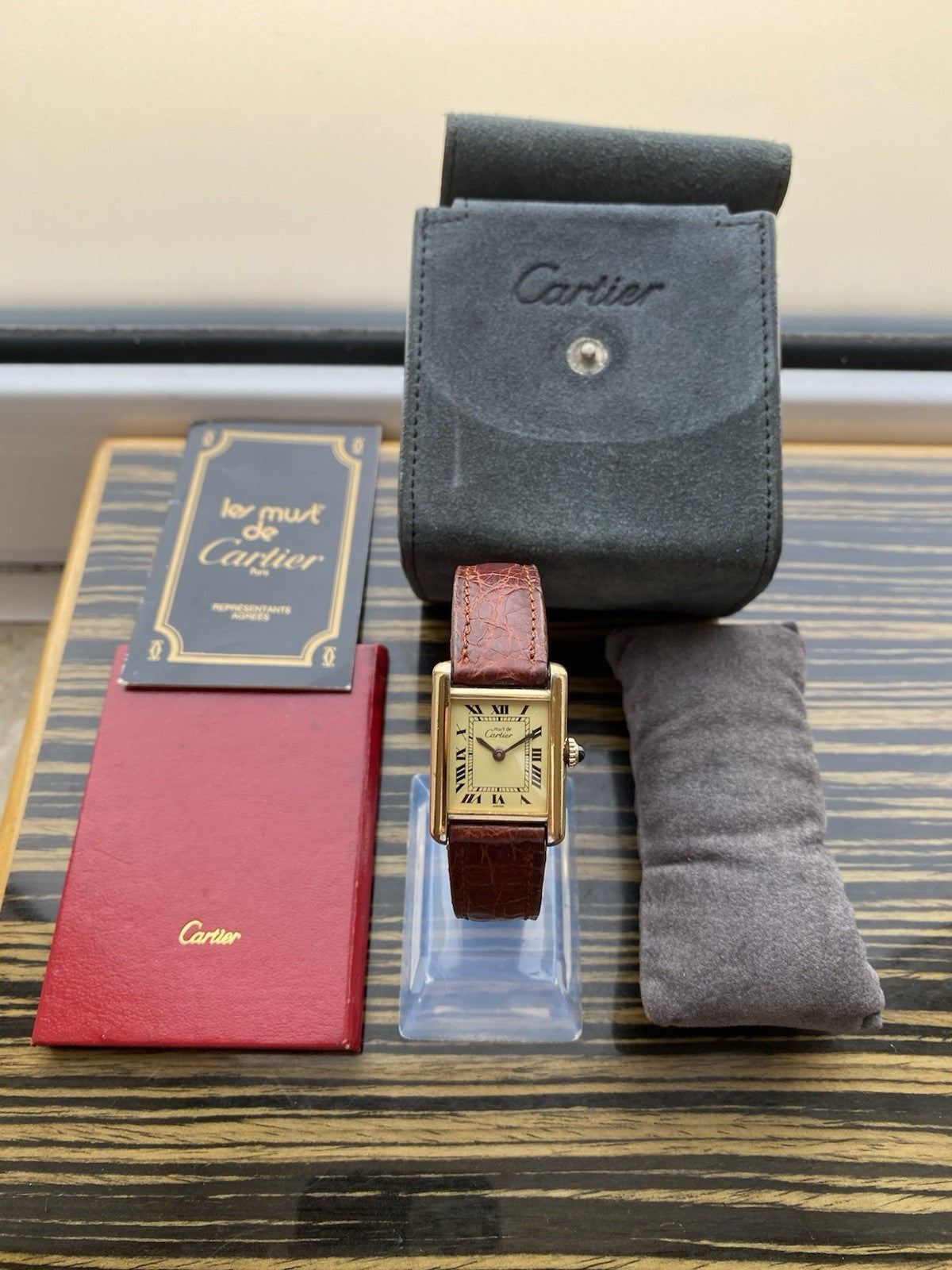Must de Cartier Tank Vermeil Mechanical Watch