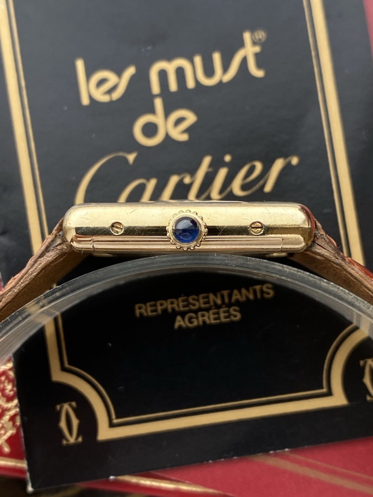 Must de Cartier Tank Vermeil Mechanical Watch