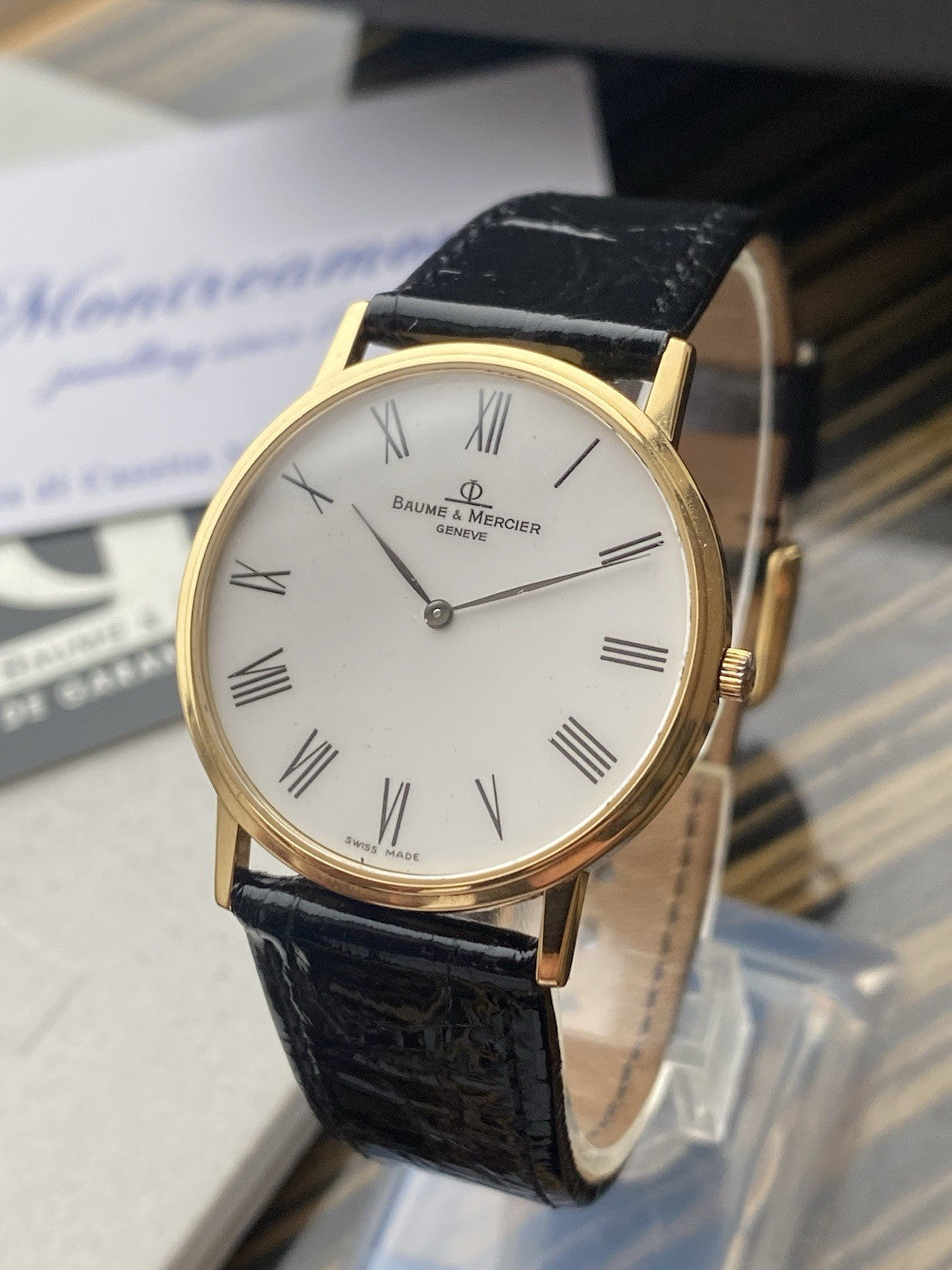 18kt Gold Baume & Mercier Genève Watch