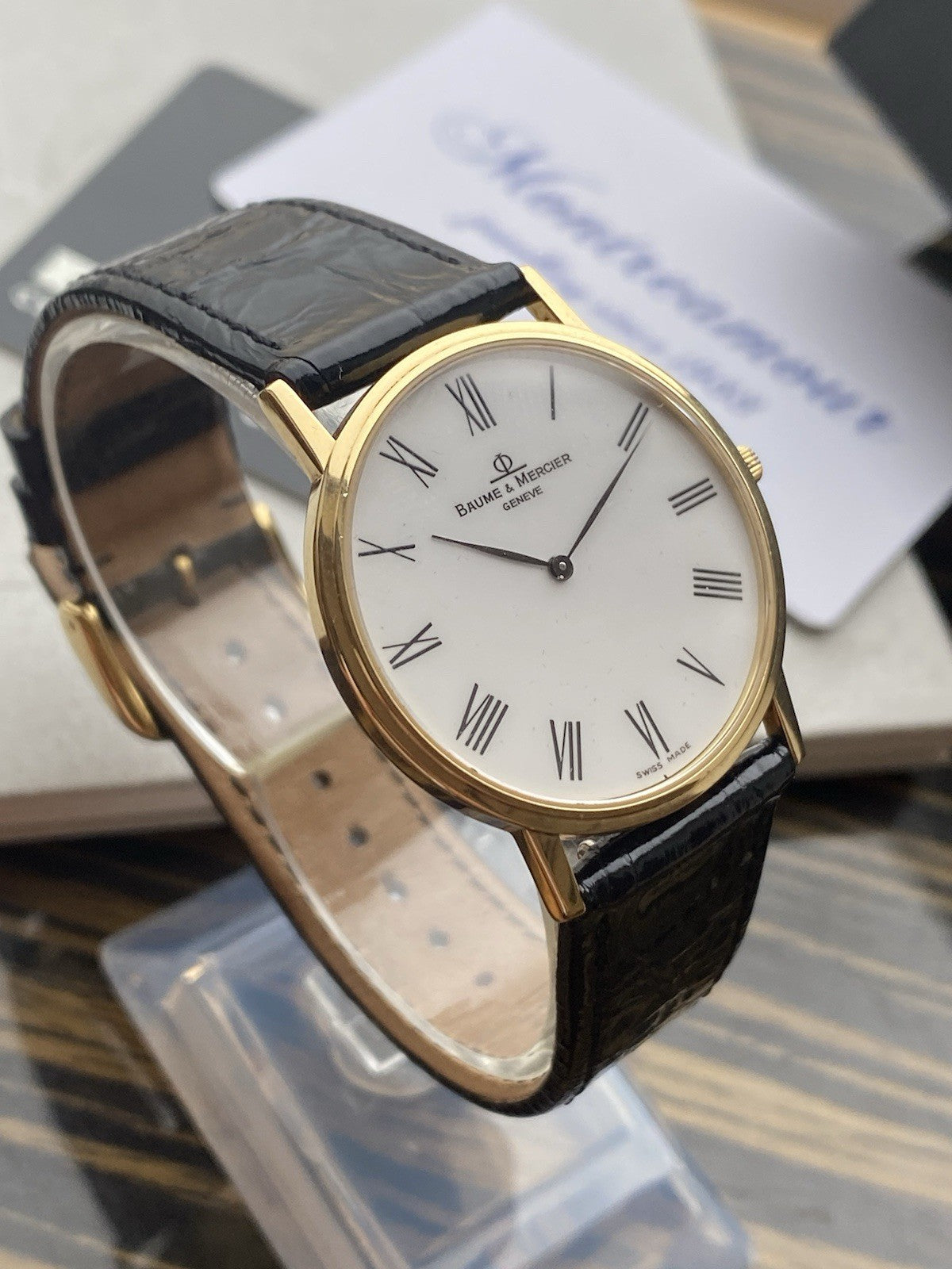 18kt Gold Baume & Mercier Genève Watch