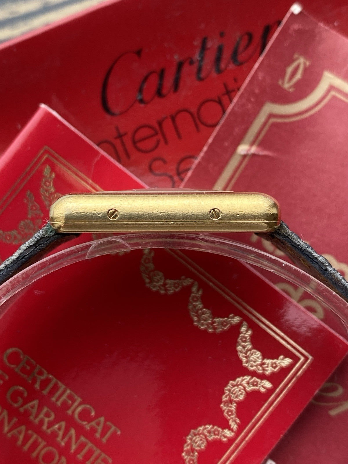 Must de Cartier Tank Vermeil Quartz Watch