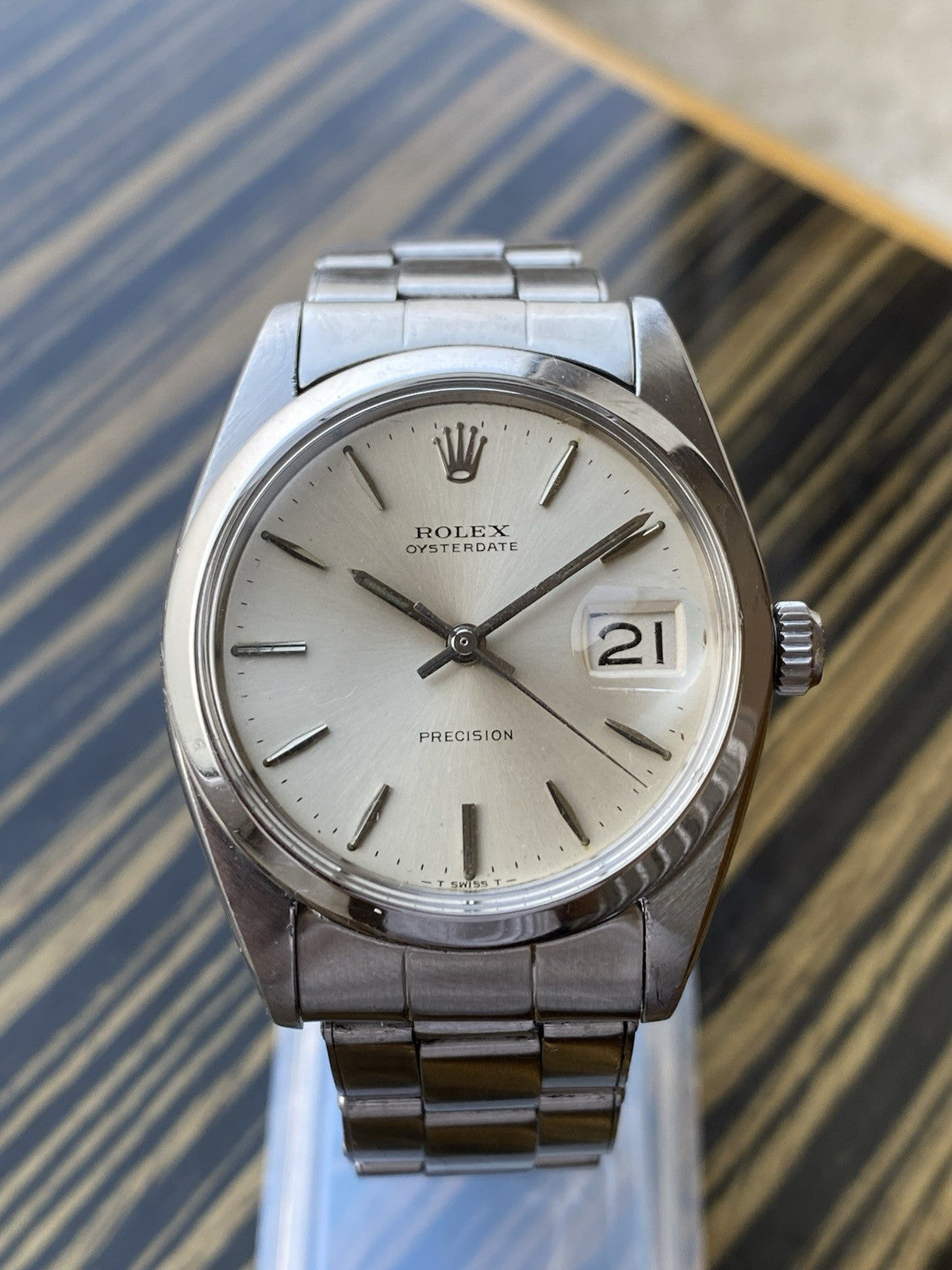 Rolex Oysterdate Precision Mechanical Vintage Watch