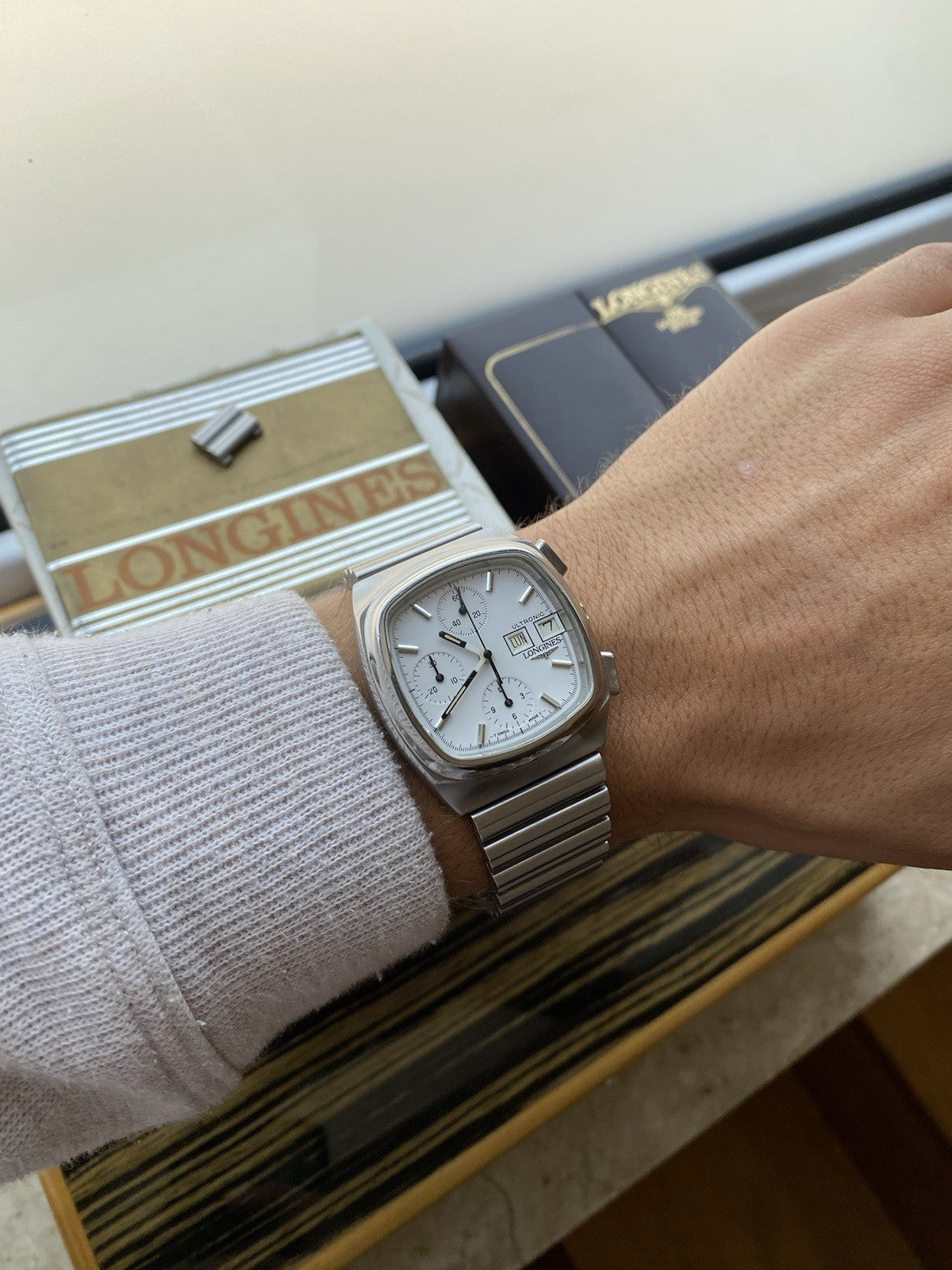 Rare Longines Ultronic Chronograph Vintage Watch