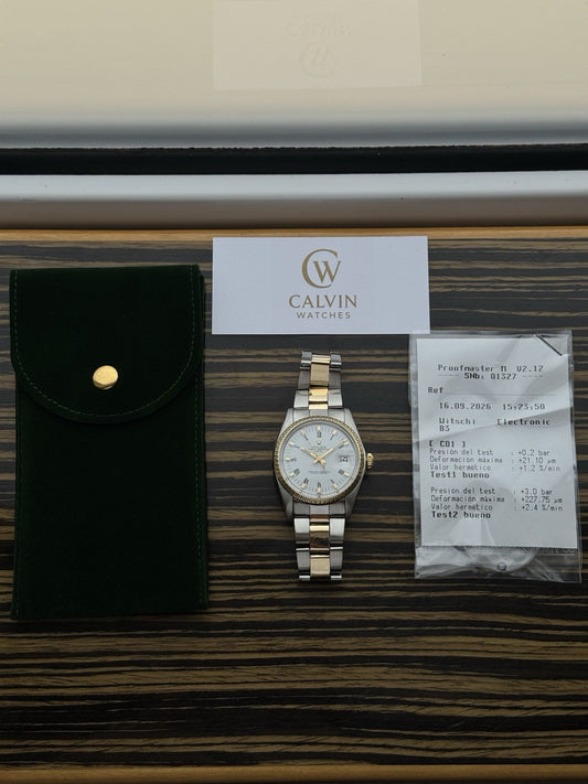 Rolex Date 34mm Two Tone Automatic Vintage Watch Ref 1505