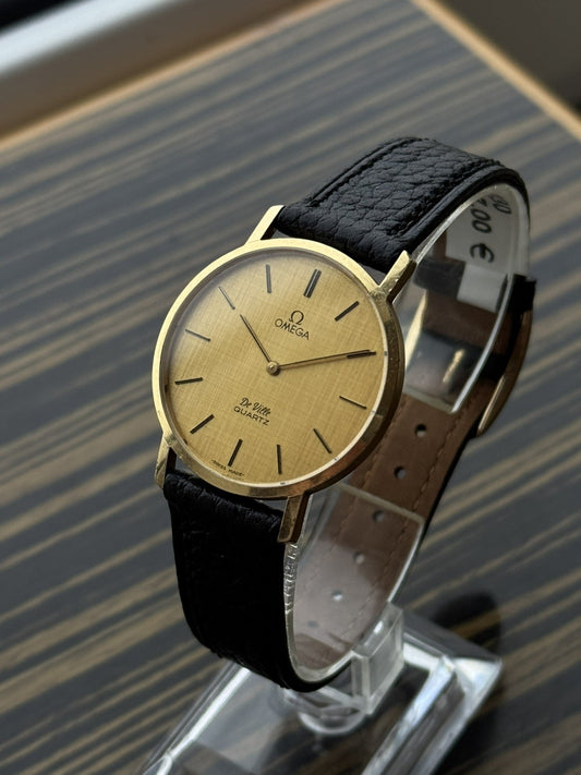18kt Gold Omega De Ville Quartz Vintage Watch