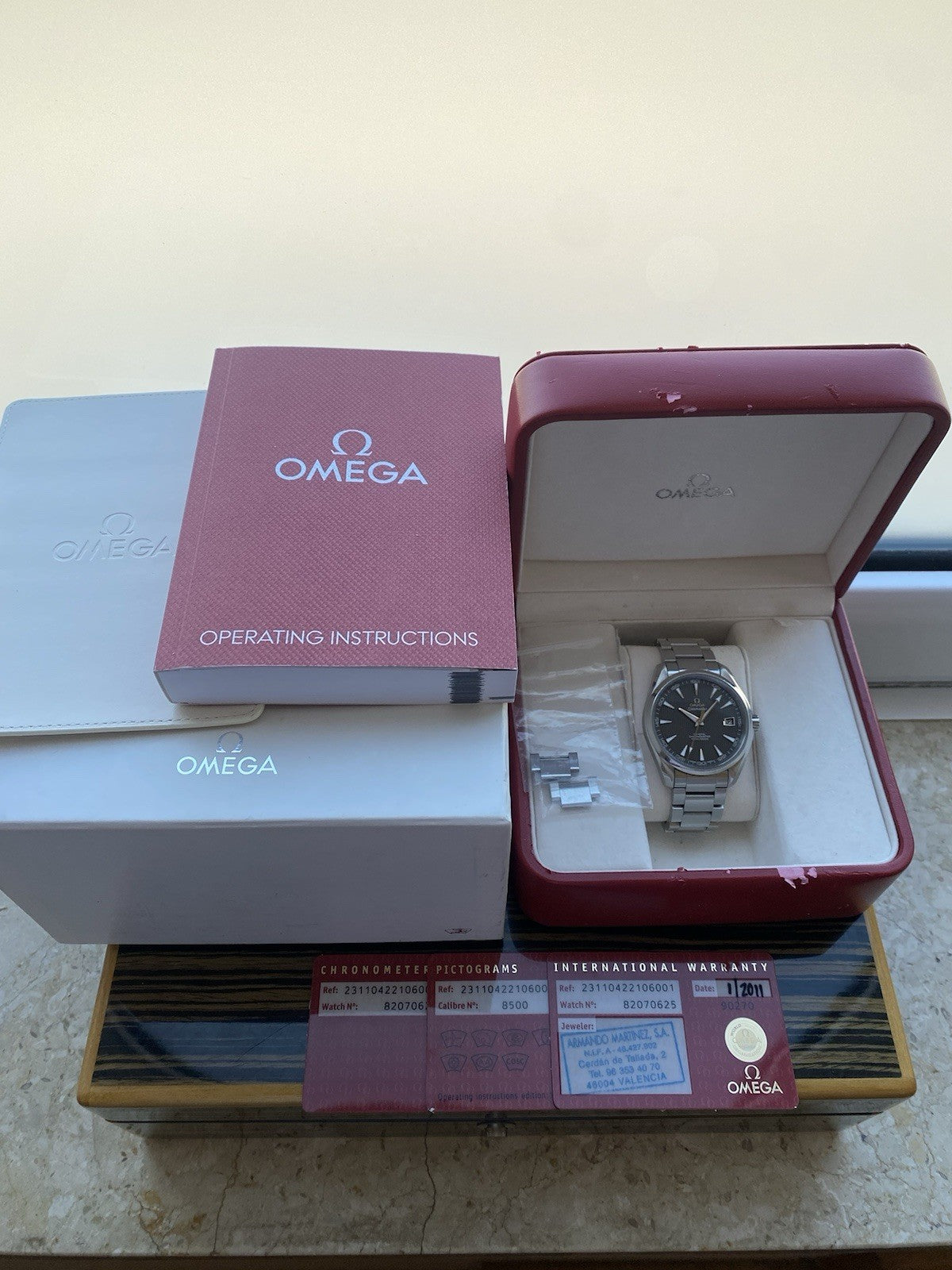 Omega Seamaster Aqua Terra Co-Axial 41mm Full Set 2011