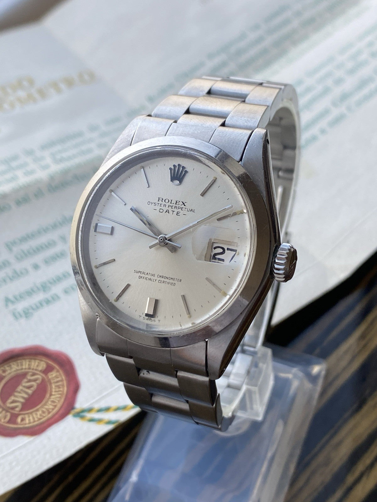 Rolex Date Automatic Vintage Watch Ref 1500