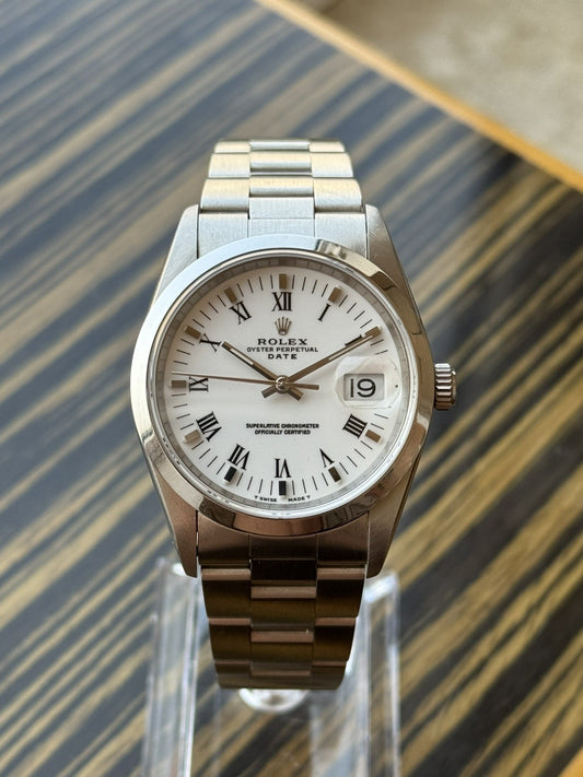 Rolex Oyster Perpetual Date 34mm Automatic Watch Ref 15200