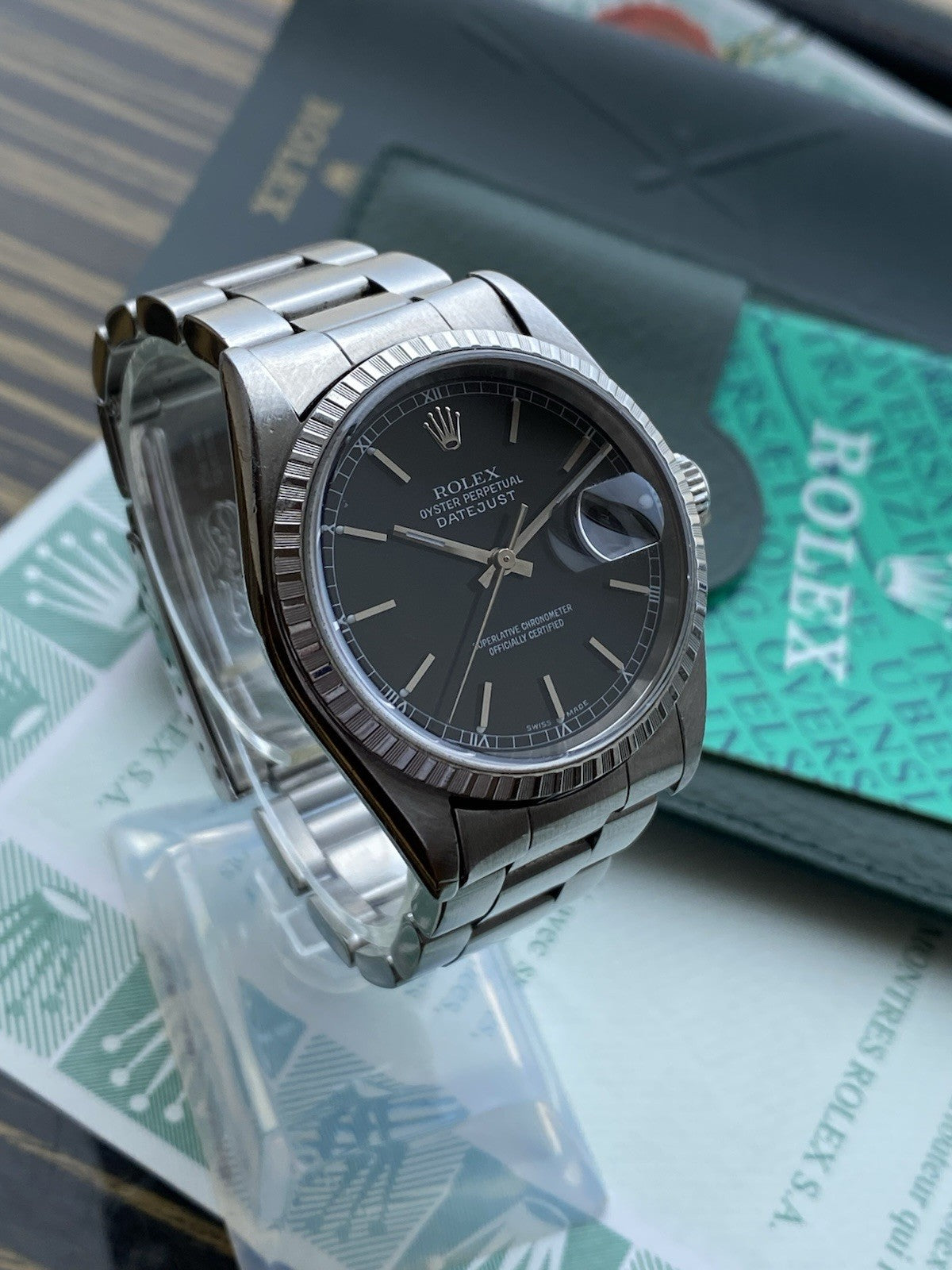 Rolex Datejust Oyster Perpetual 36mm ref. 16220 Black Dial