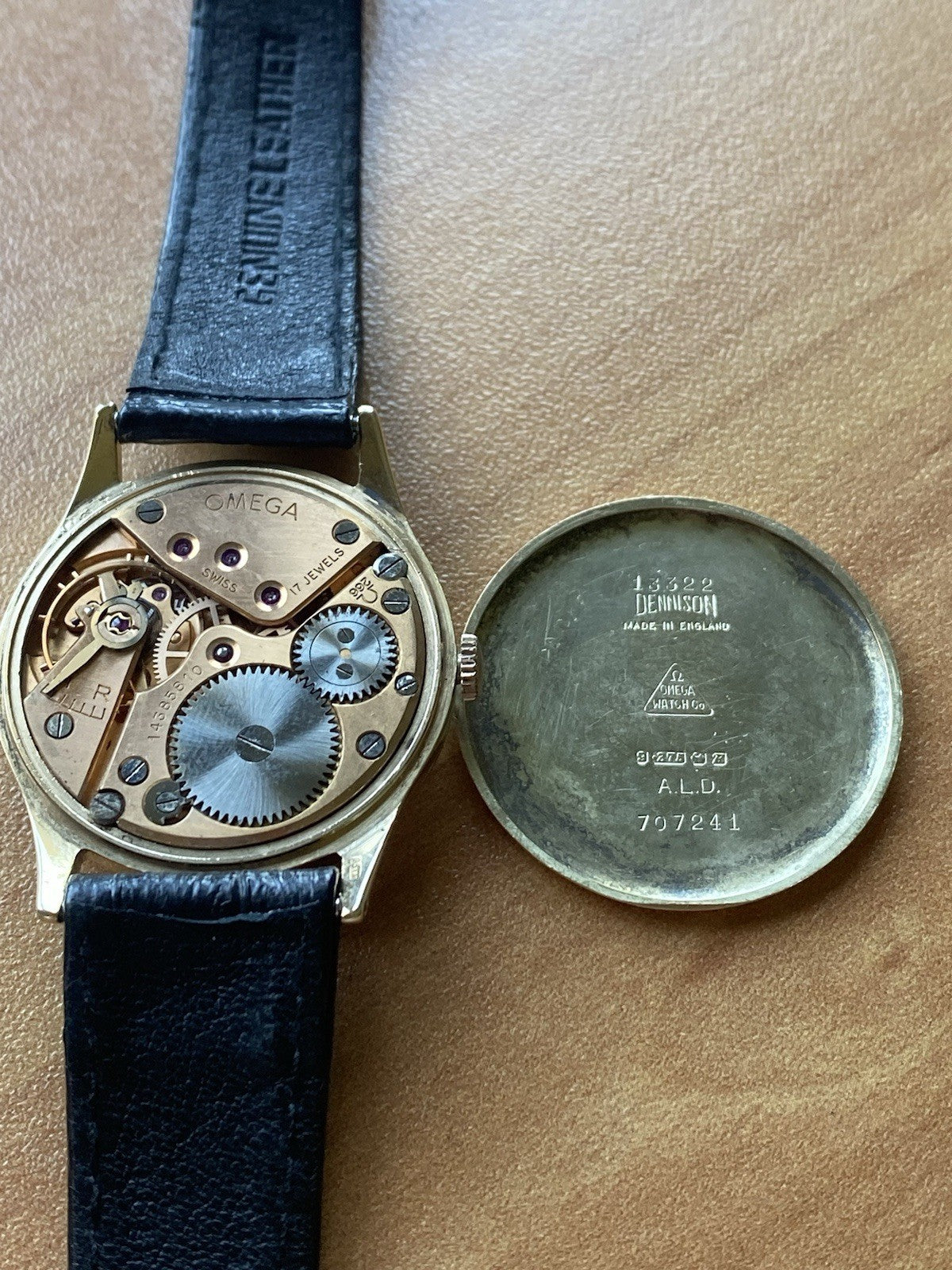 Vintage Omega 9 Carat Gold Watch