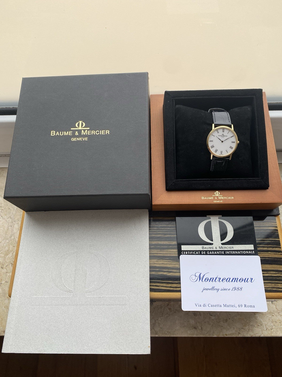 18kt Gold Baume & Mercier Genève Watch