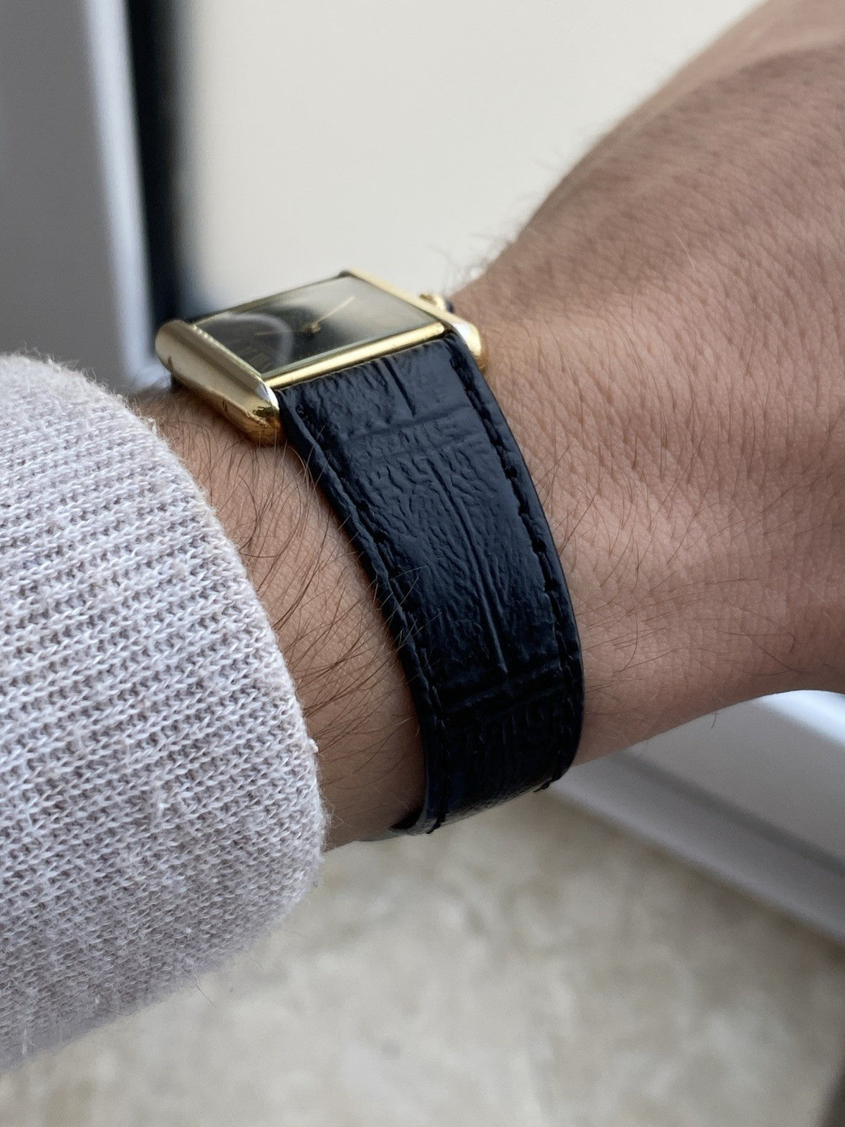 Must de Cartier Tank Vermeil Quartz Watch