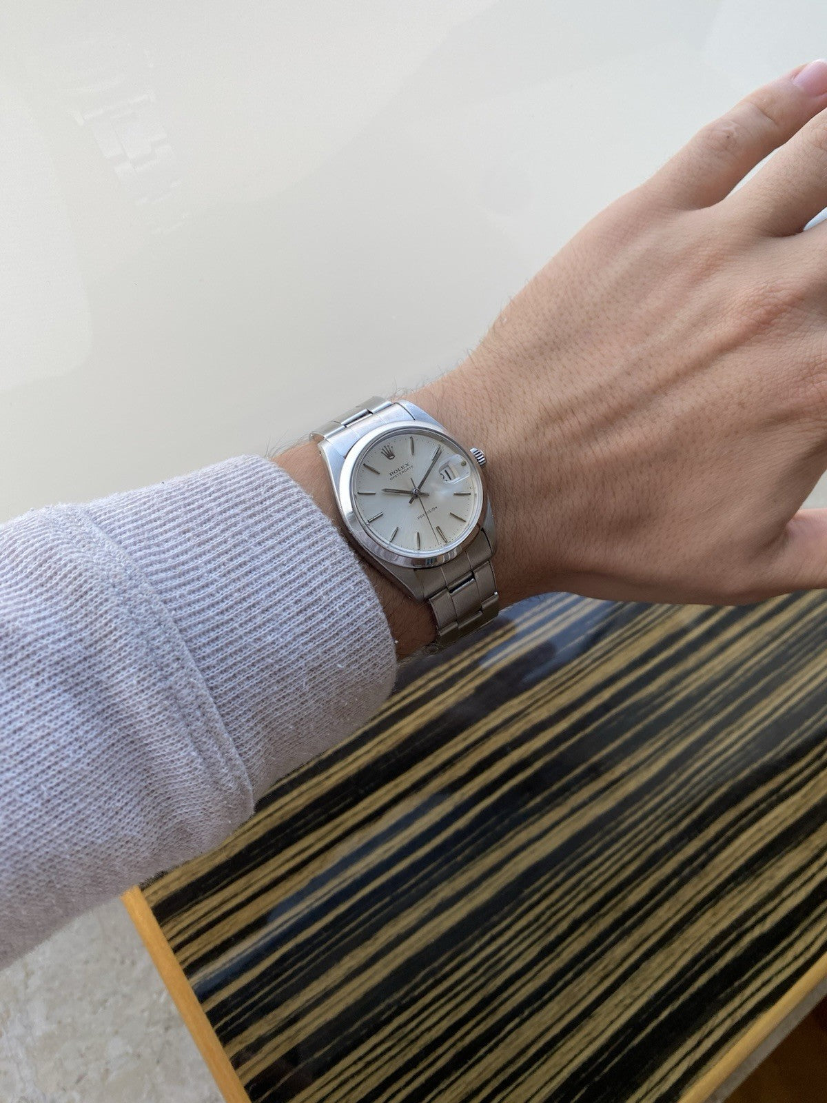 Rolex Oysterdate Precision Mechanical Vintage Watch