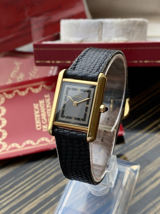 Must de Cartier Tank Vermeil Quartz Watch