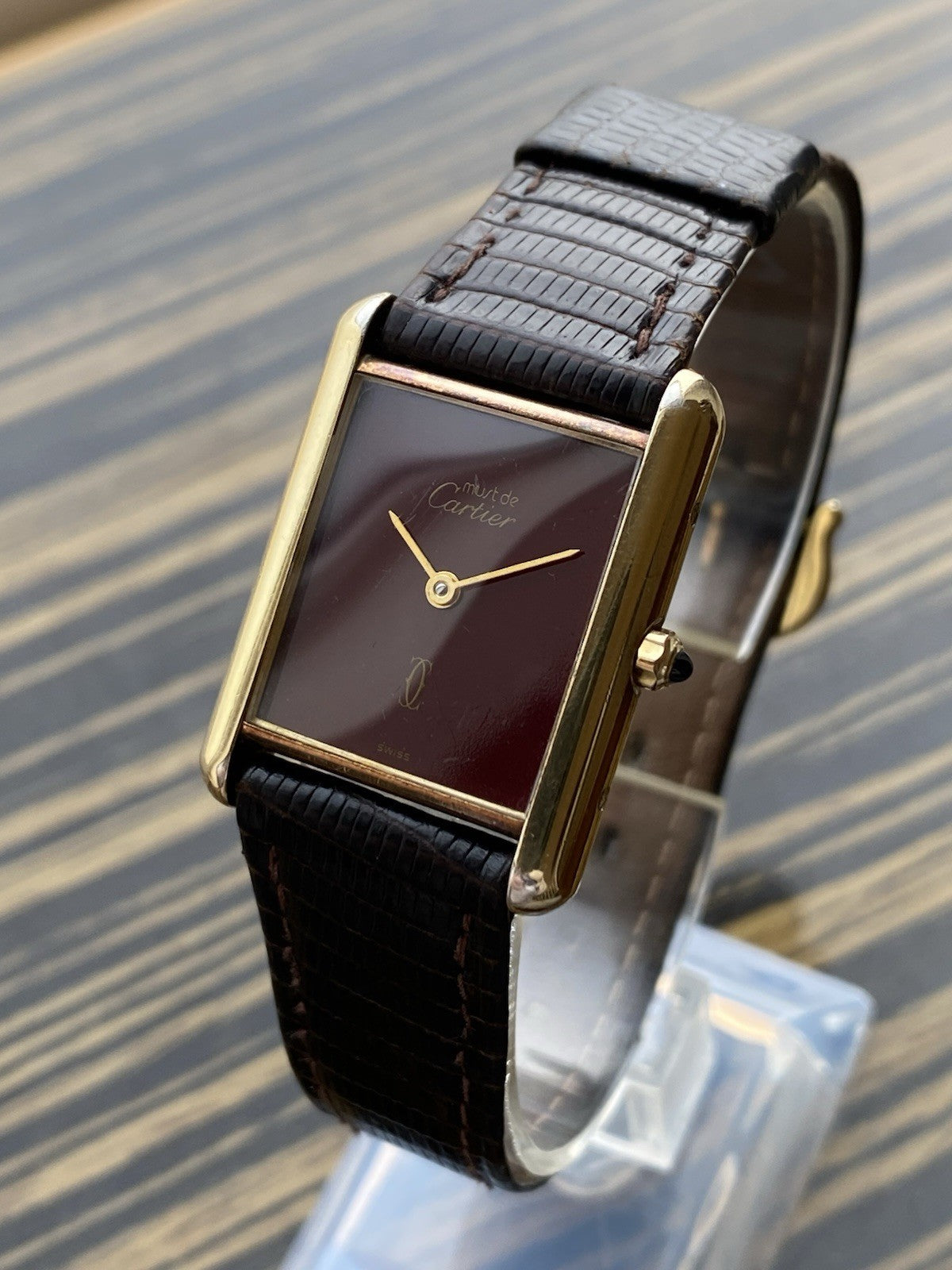Must de Cartier Tank Vermeil Quartz Watch