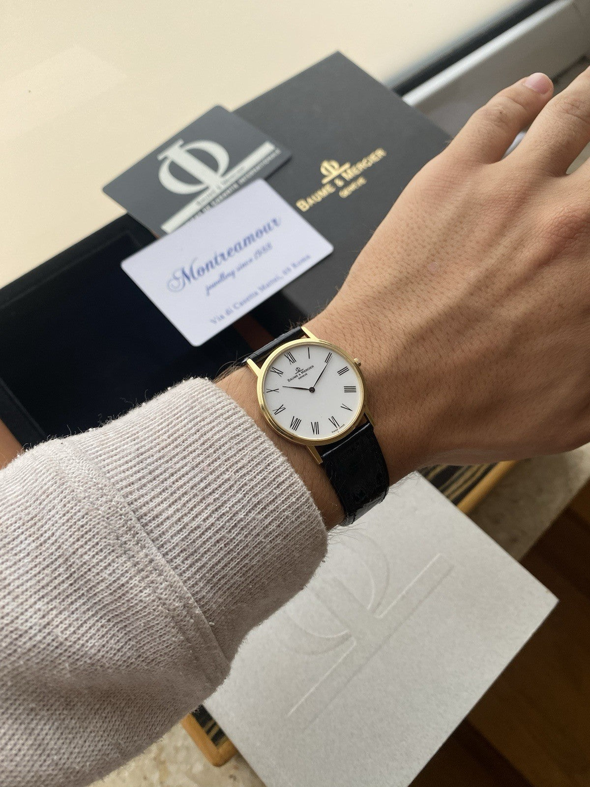 18kt Gold Baume & Mercier Genève Watch