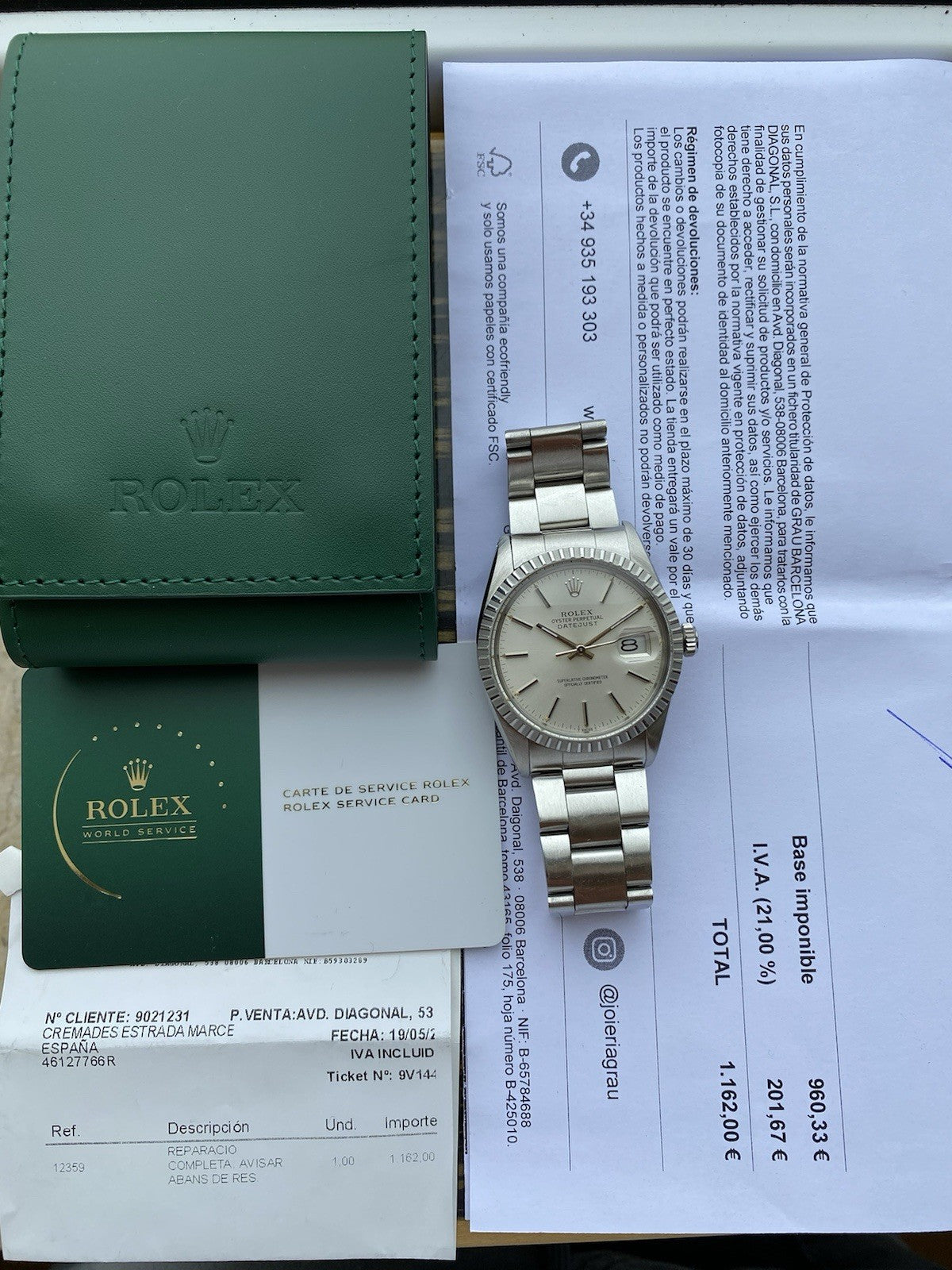 Rolex Datejust Oyster Perpetual 36mm ref. 16030
