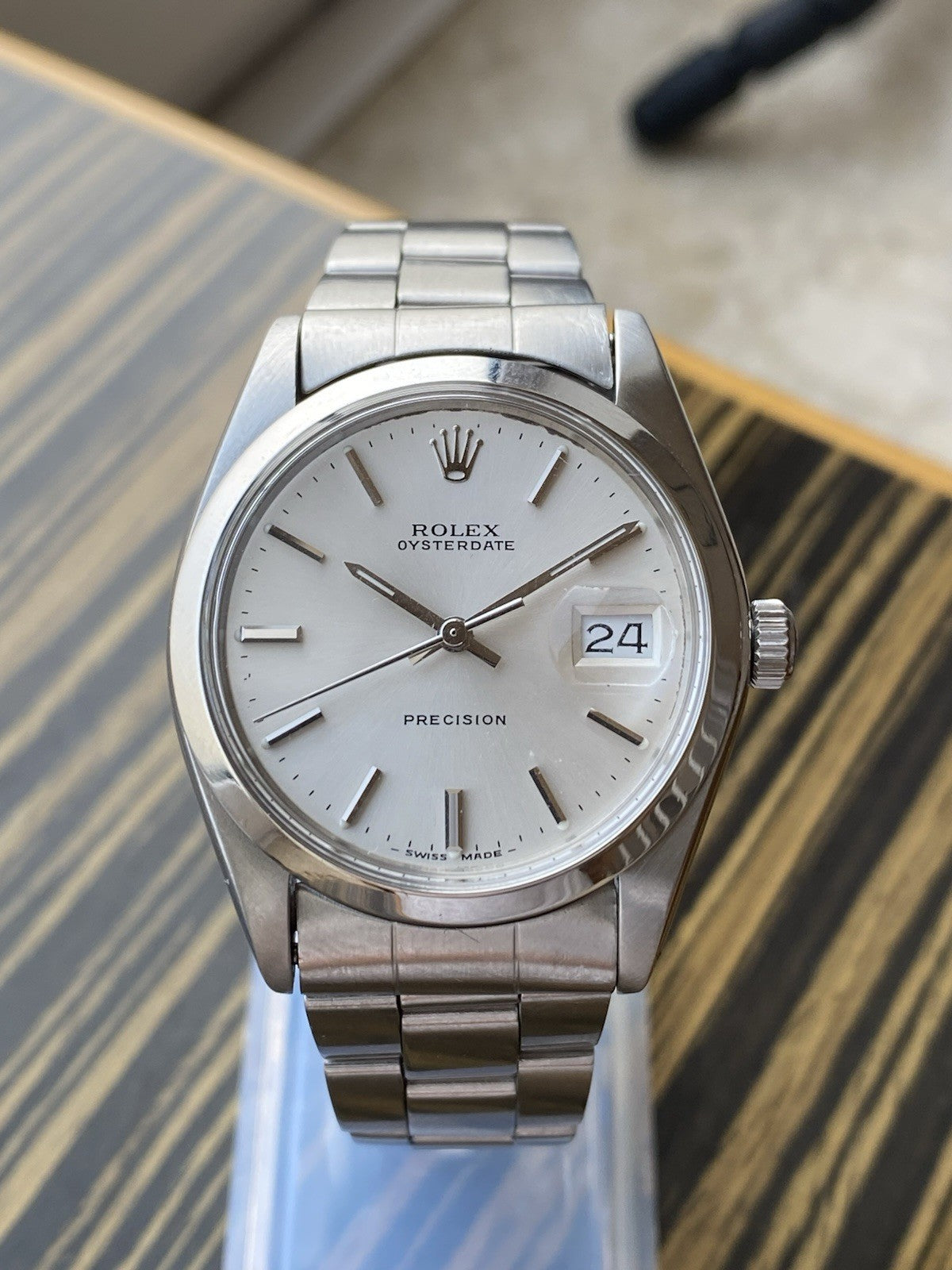 Rolex Oysterdate Precision Mechanical Vintage Watch