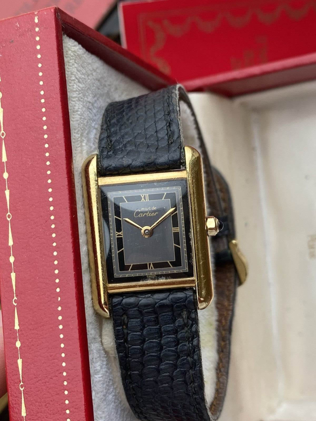Must de Cartier Tank Vermeil Quartz Watch