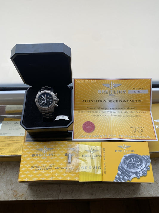 Breitling Avenger Titanium Automatic Chronograph Full Set