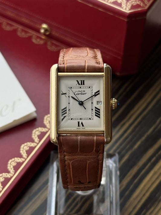 Must de Cartier Tank Quartz Big-Size Watch Ref 2413