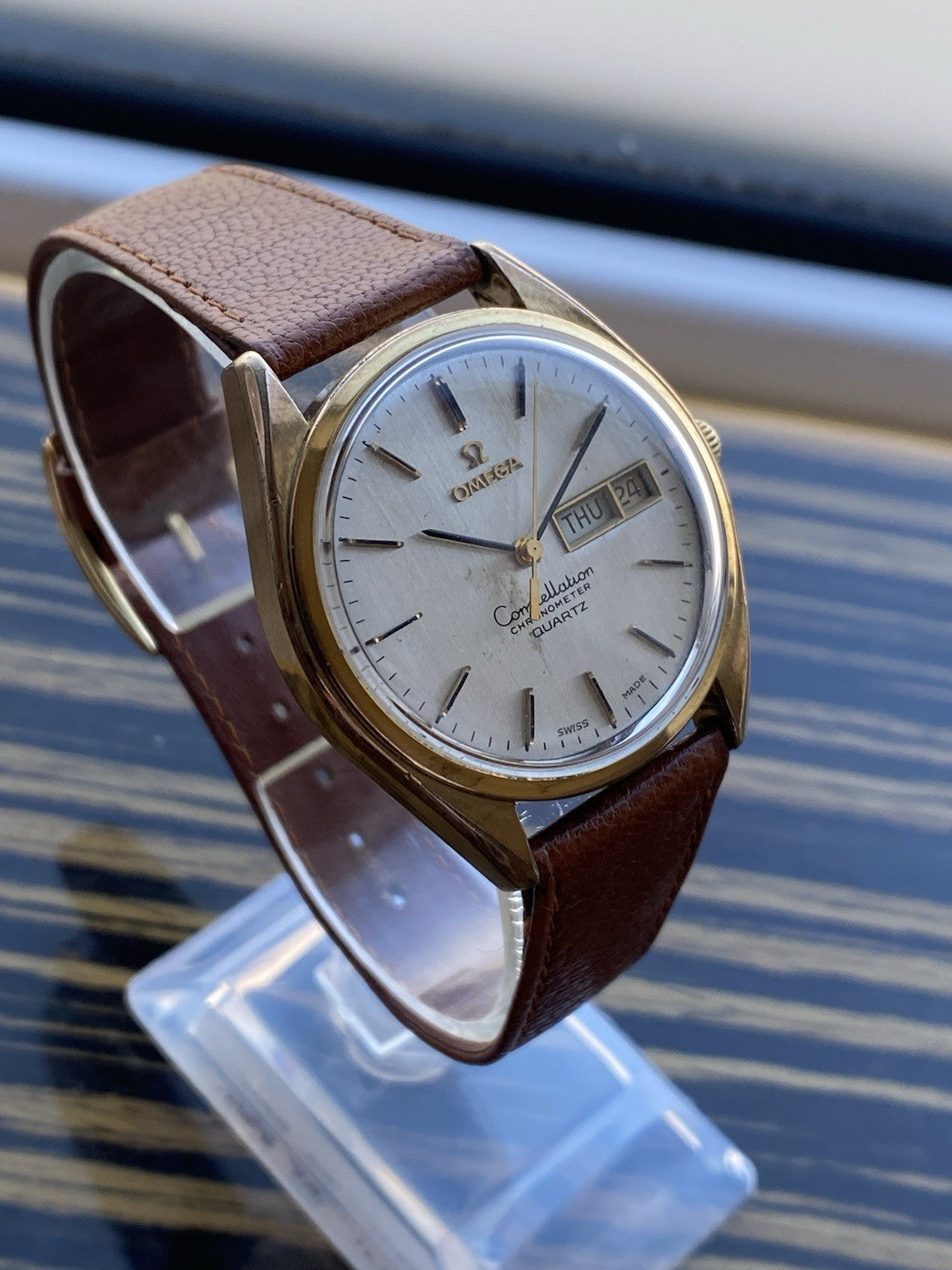 Vintage Omega Constellation Day-Date Quartz Watch
