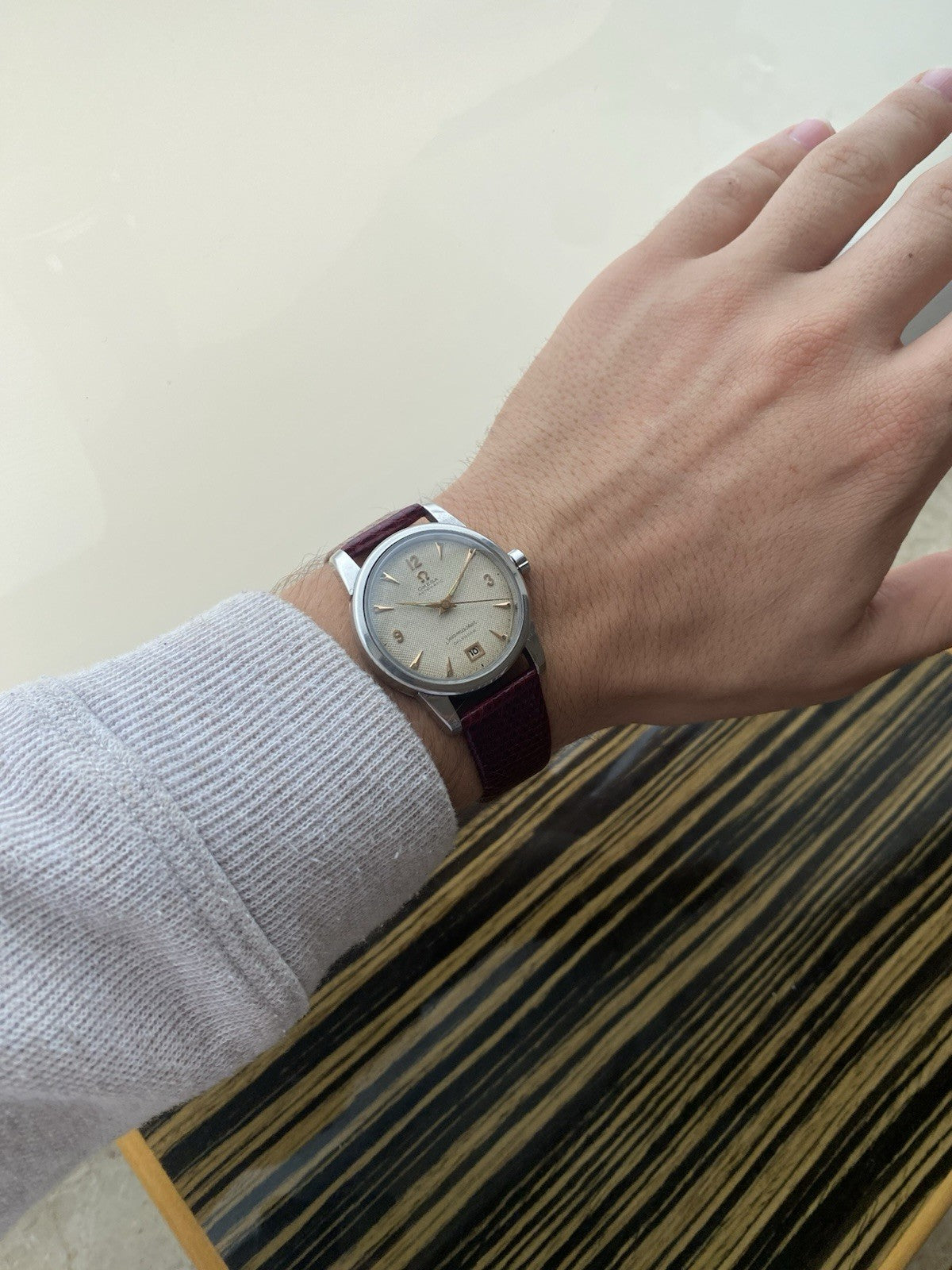 Omega Seamaster Calendar Automatic Vintage Bumper Watch