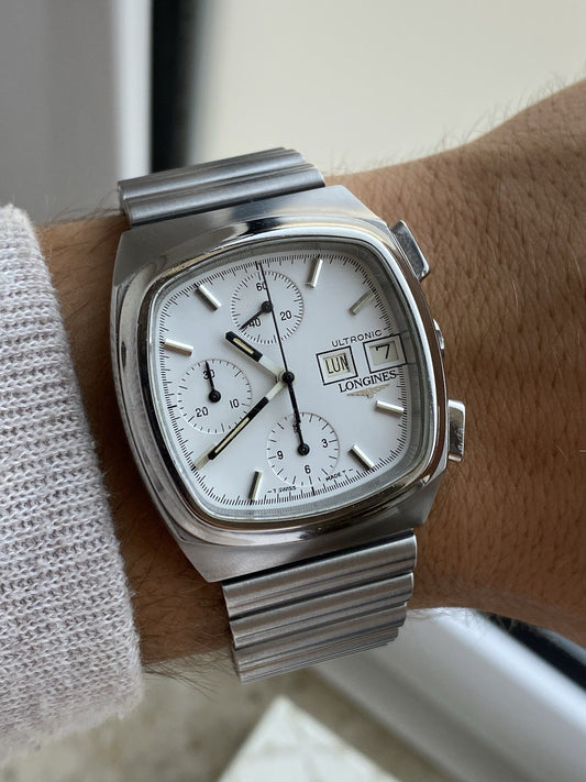 Rare Longines Ultronic Chronograph Vintage Watch