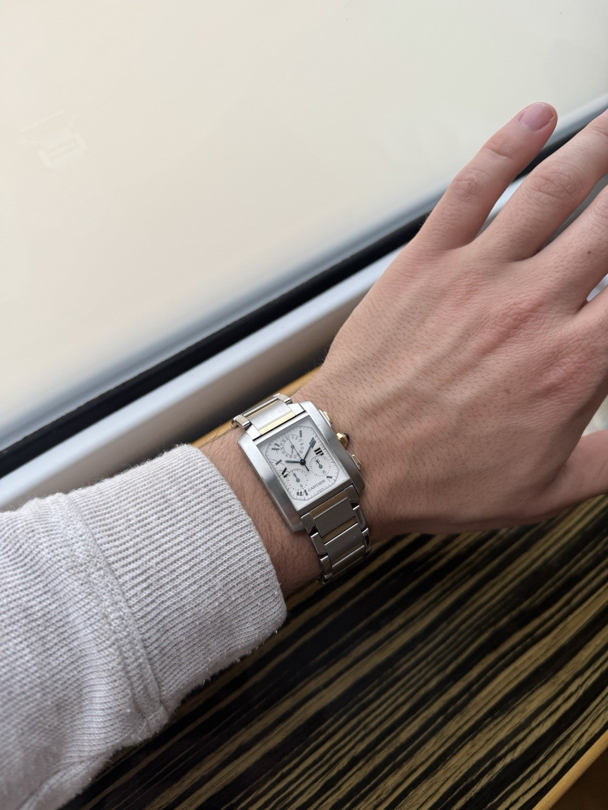 CARTIER Tank Française Chrono 2303 Quartz Steel And Gold