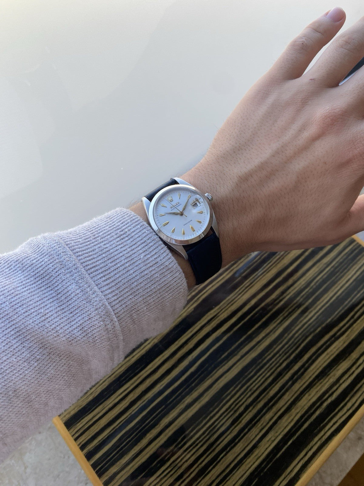 Rolex OysterDate Precision Vintage Watch Ref 6694