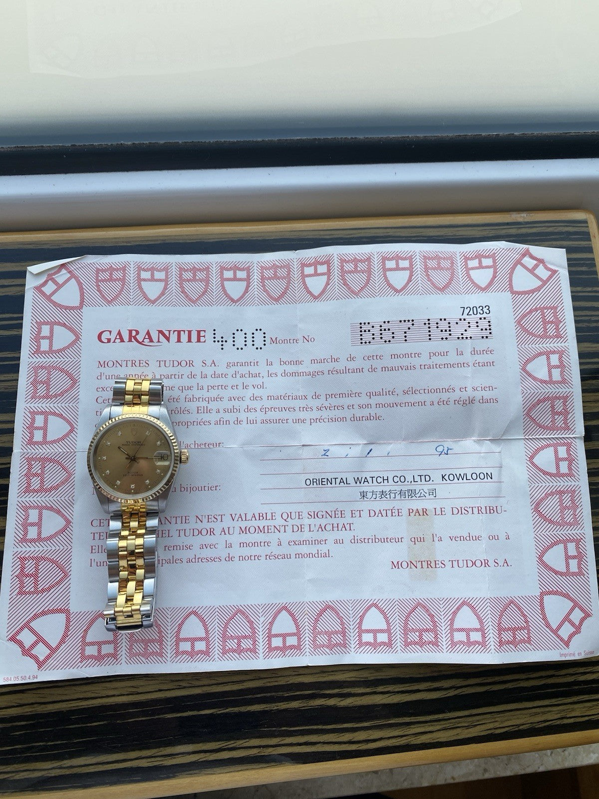 Tudor Prince Oysterdate Rotor Self-Winding Ref. 72033