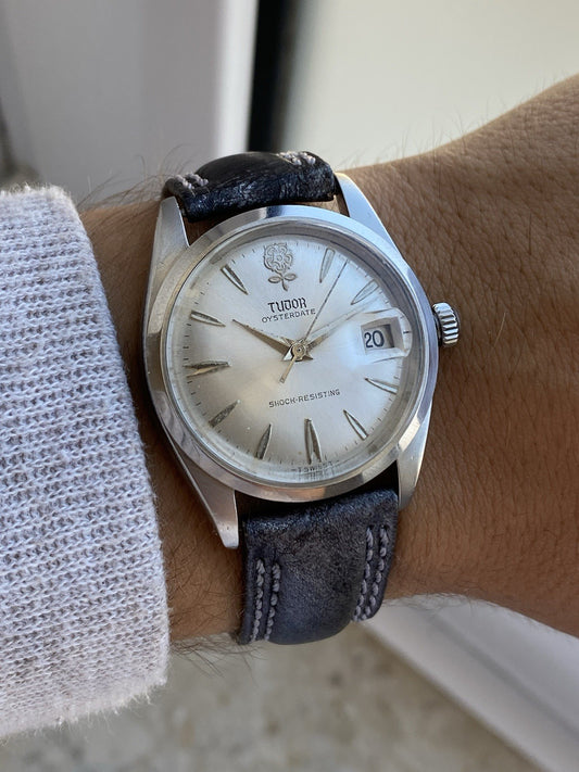 Vintage Tudor Big Rose Oysterdate Shock-Resisting