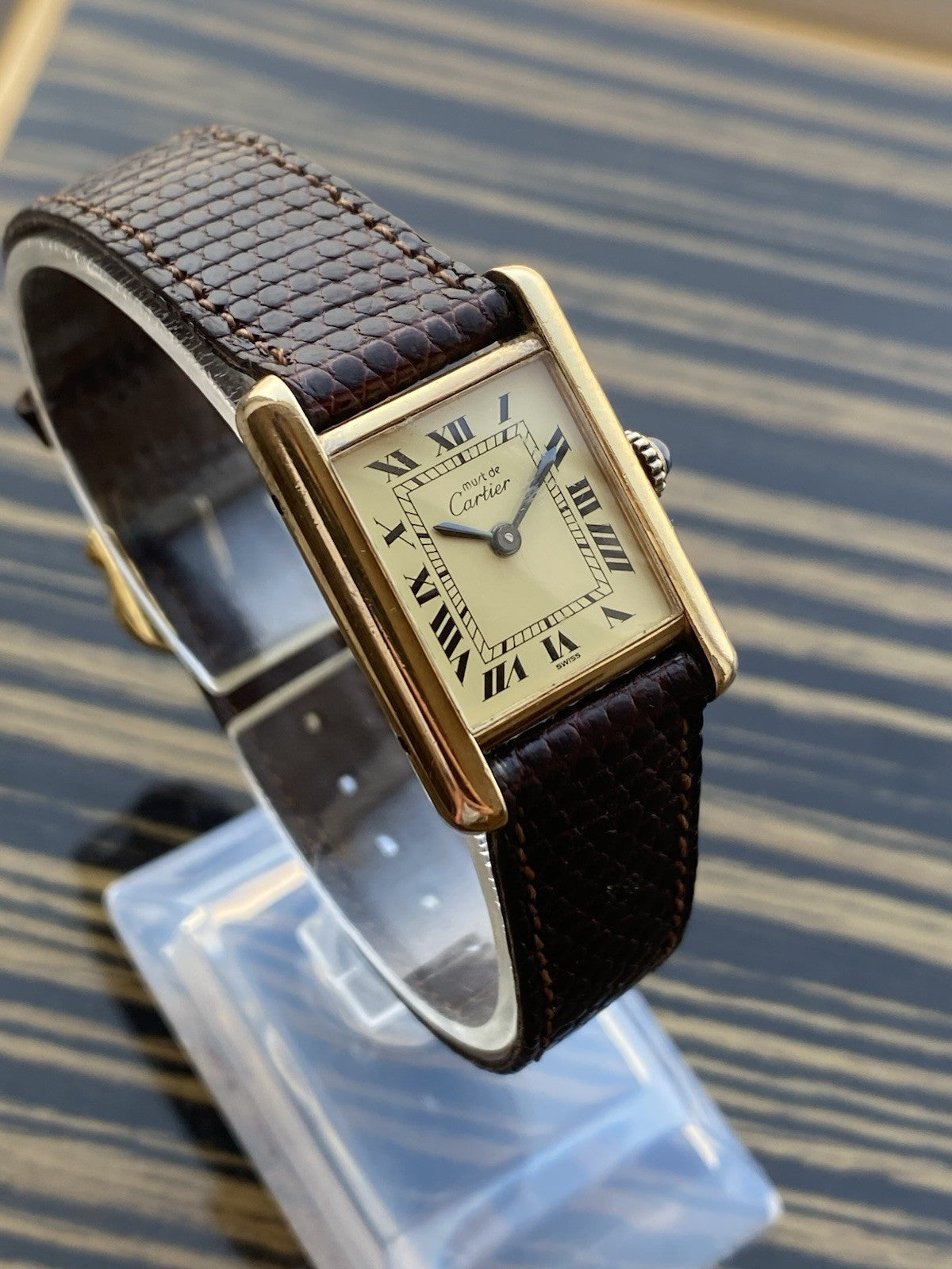 Must de Cartier Tank Vermeil Mechanical Watch