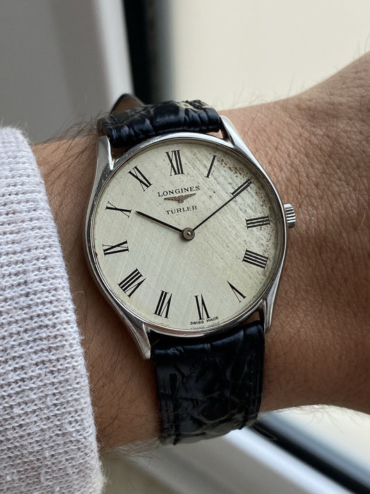 Longines Turler Mechanical Vintage Watch Manual Wind