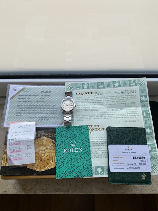 Rolex Date Automatic Vintage Watch Ref 15200 With Papers