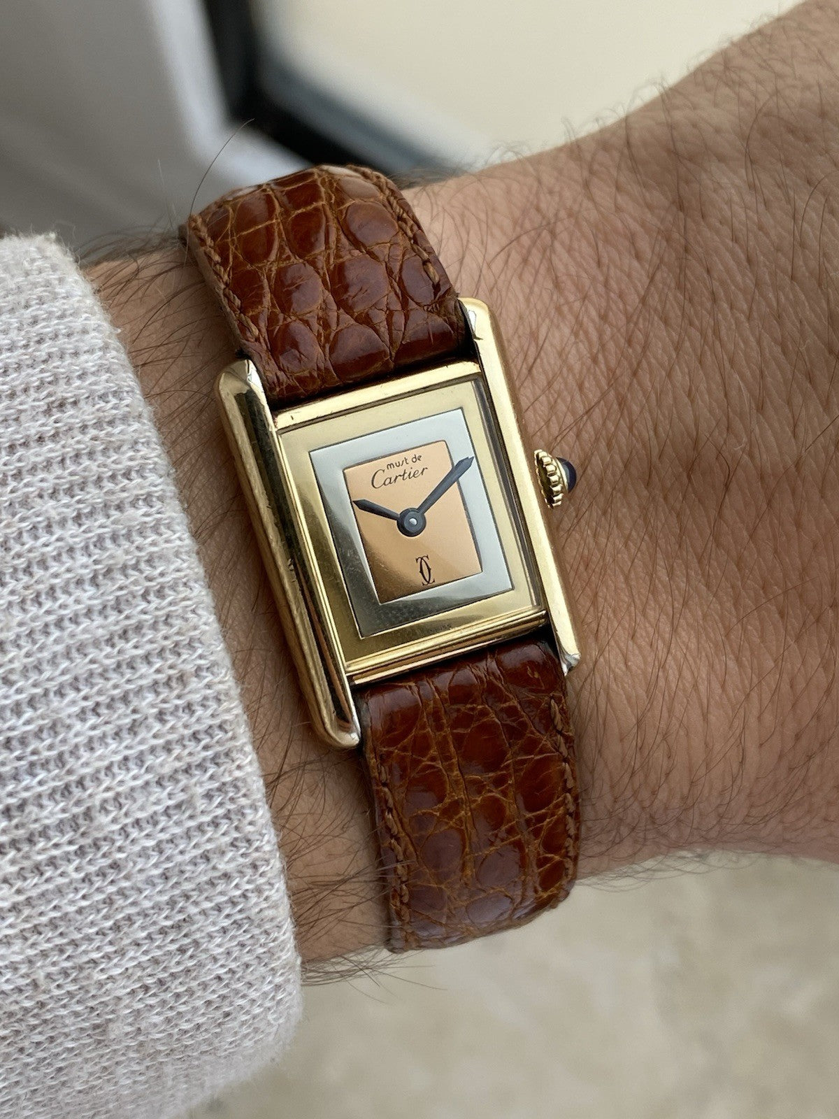 Must de Cartier Tank Vermeil Mechanical Watch - Main Image