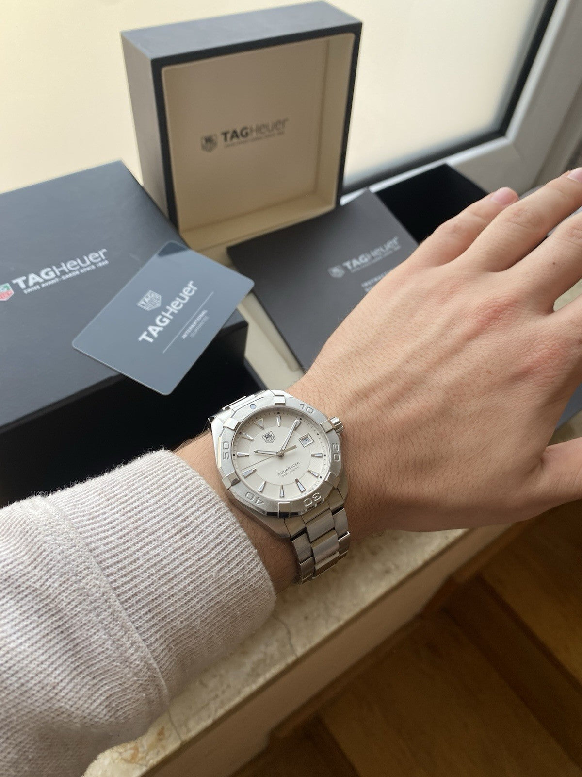 Tag Heuer Aquaracer 41mm Quartz Watch Full Set 2016