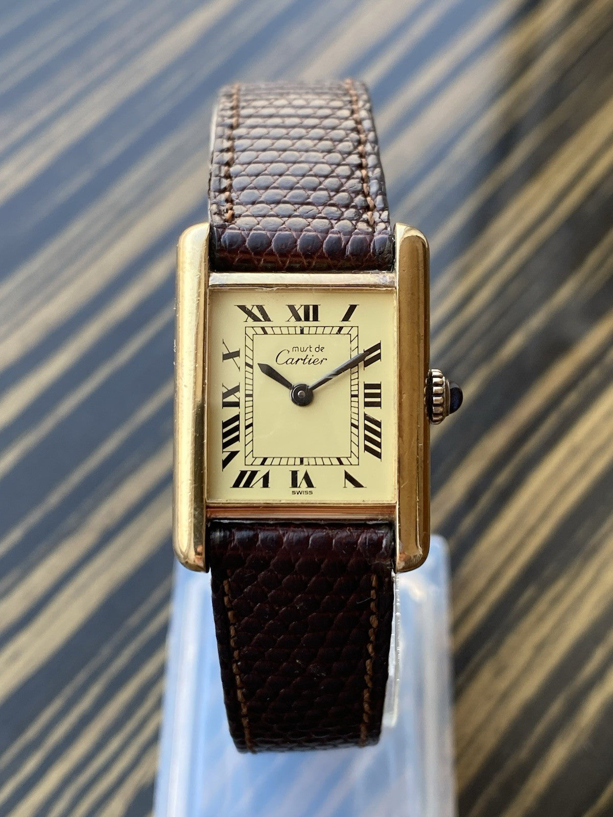Must de Cartier Tank Vermeil Mechanical Watch
