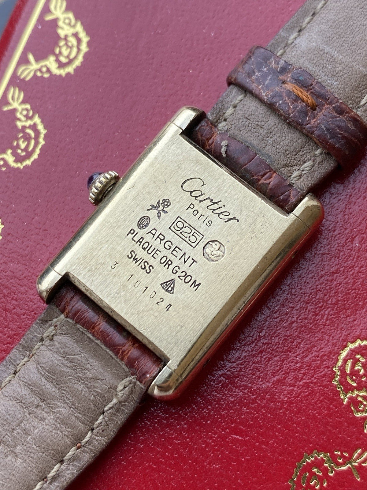 Must de Cartier Tank Vermeil Mechanical Watch