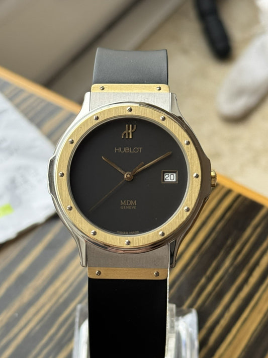 Hublot Classic MDM 36mm Quartz Watch Men's Steel And Gold